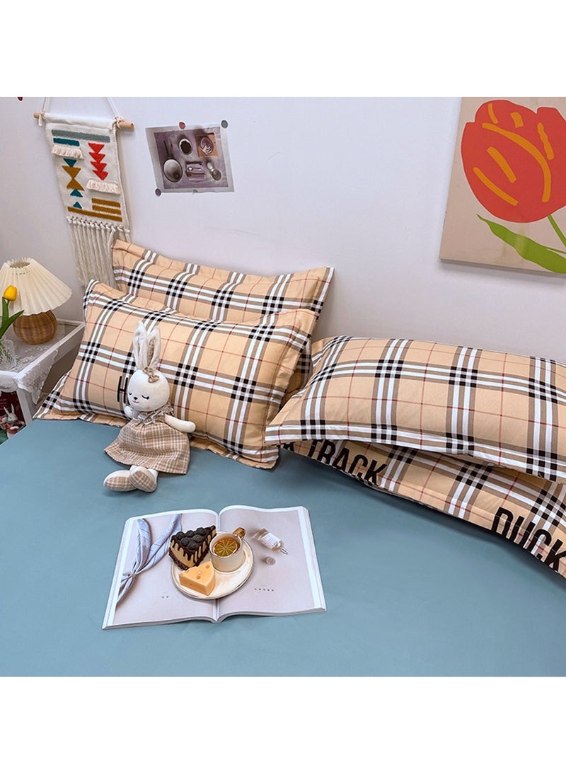 Sharpdo 4-piece bedding set microfiber soft quilt set with 1 quilt cover, 1 flat sheet and 2 pillowcases 2.2m bed（220*240cm） - Image 3