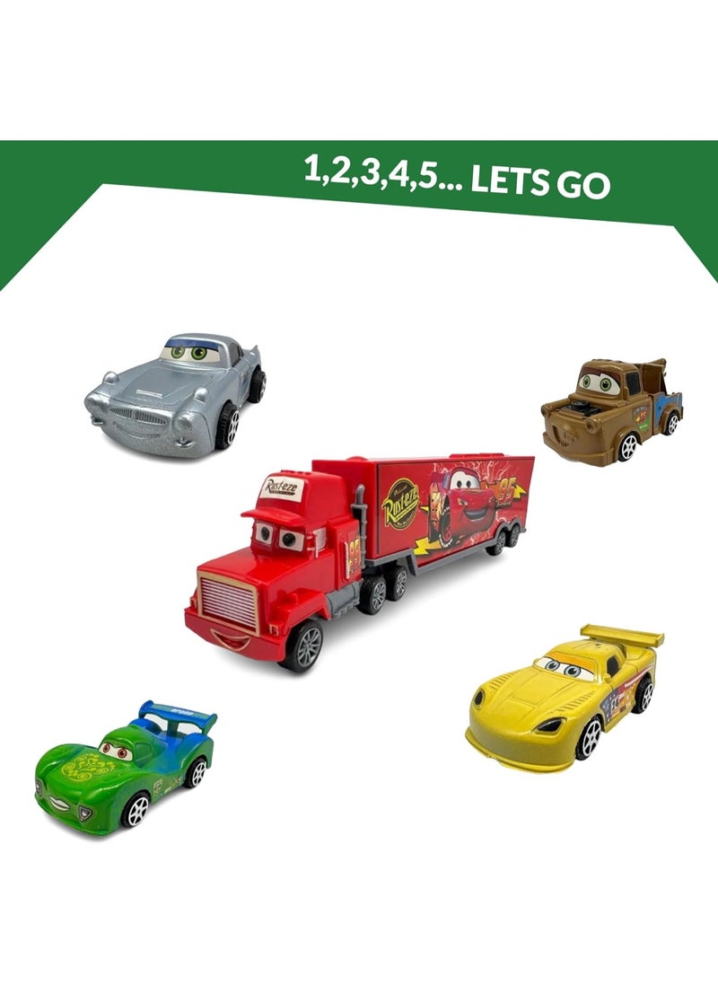 TOY GARDEN 7 Pieces Cars Toy Set – Speed Racing Vehicles for Kids, Fun Playset for Boys & Girls, Durable Birthday Gift Collection  - Image 2