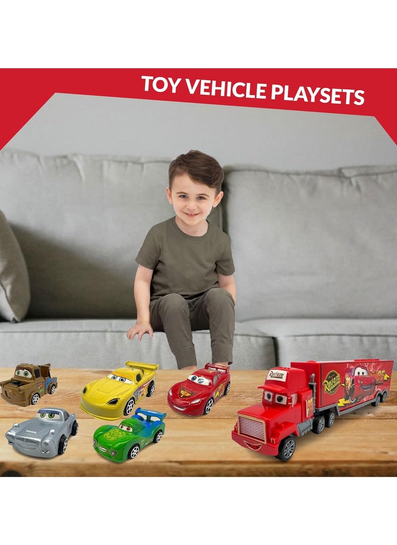 TOY GARDEN 7 Pieces Cars Toy Set – Speed Racing Vehicles for Kids, Fun Playset for Boys & Girls, Durable Birthday Gift Collection  - Image 4