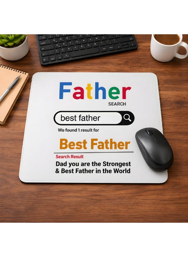 PRINTSHOP4ME Make Dad's Workday More Comfortable With Our Father's Day Mouse Pad - Non-Slip Base And Smooth Surface For Precise Mouse Control - A Thoughtful Gift - Image 3