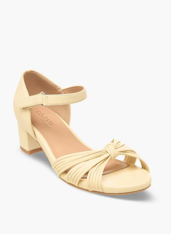 سيليست Girls Knotted Strap Block Heel Sandals