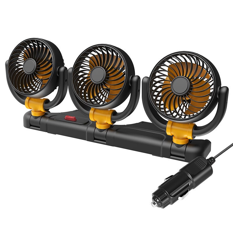Car Fan 3-Head USB Portable Silent Fan for Home or Car - Image 5