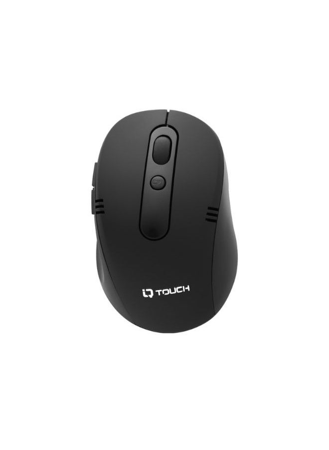 IQ TOUCH IQ TOUCH Wireless Mouse, 2.4G Ergonomic Optical Mouse with 6 Buttons, Noiseless Click, 1 Million Clicks Lifespan, ABS Material, Compatible with Laptop, PC, Mac, Tablet & Computer, SWIFTCLICK  - Image 1