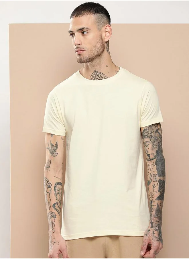 ديفيرينس أوف أوبينيون Plain Regular Fit T-Shirt by Styli