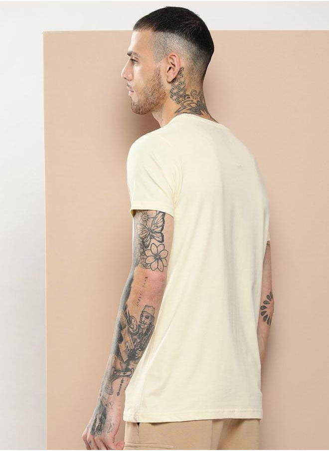 Difference of Opinion Plain Regular Fit T-Shirt by Styli  - Image 3