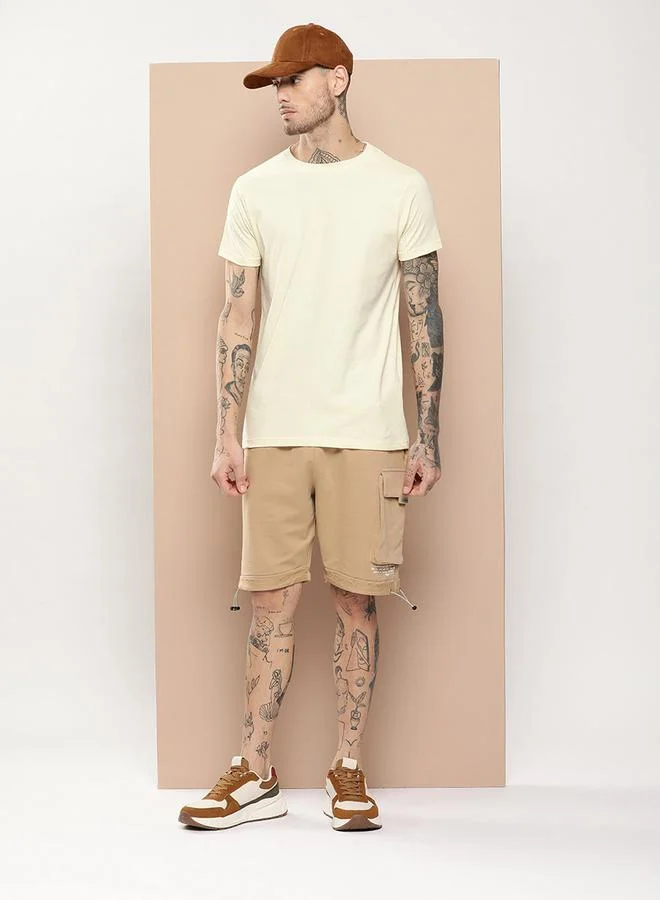 Difference of Opinion Difference of Opinion Plain Regular Fit T-Shirt
