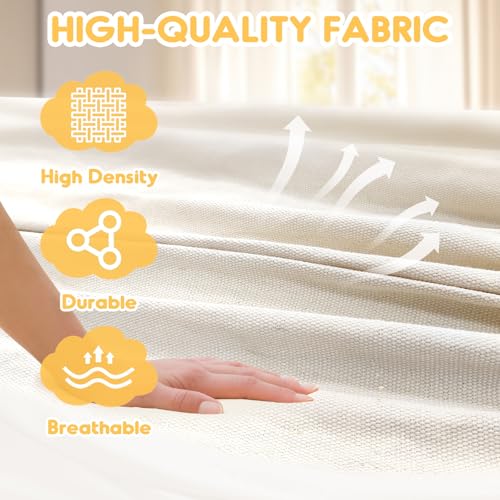 ANYOO Cotton Hammock Portable Camping Hammocks for Hanging Sturdy Garden Comfortable Fabric Hammock with Tree Straps Up to 660lbs with Travel Bag for Camping Outdoor/Indoor Patio Backyard - Image 2