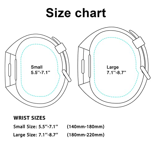 Tobfit Watch Strap Compatible with Fitbit Charge 4 / Fitbit Charge 3 (Watch Not Included), Removable Soft Belts for Charge 3/4 Wristband, Smartwatch Band for Men & Women (L, Navy Blue) - Image 2