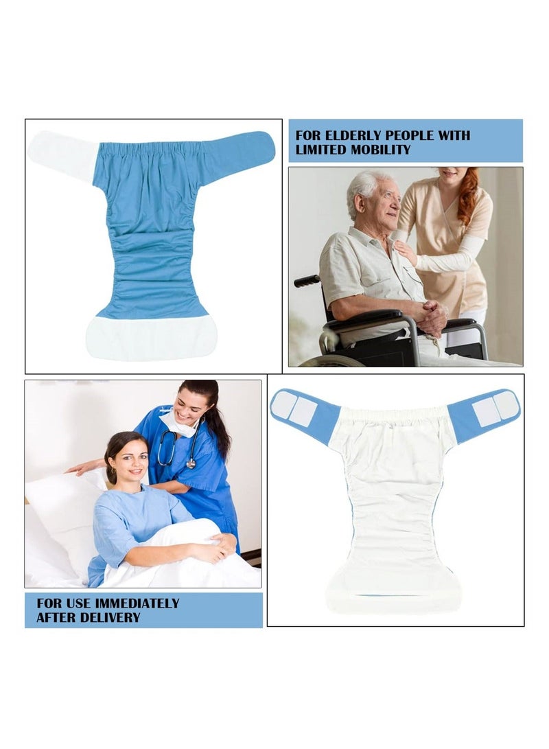 Reusable Cloth Diaper Adjustable and Waterproof Elderly Incontinence Protection Nappies Underwear with Maximum Absorbency for Care Pregnant Disabled