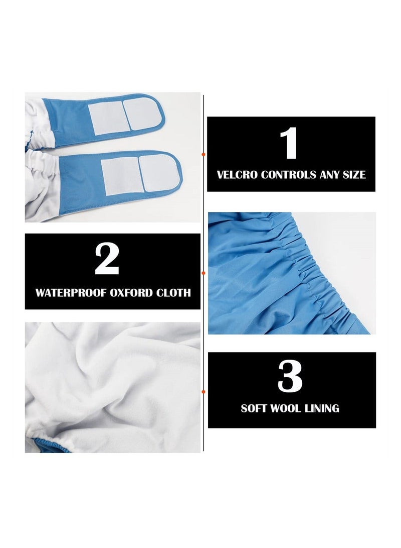 Reusable Cloth Diaper Adjustable and Waterproof Elderly Incontinence Protection Nappies Underwear with Maximum Absorbency for Care Pregnant Disabled