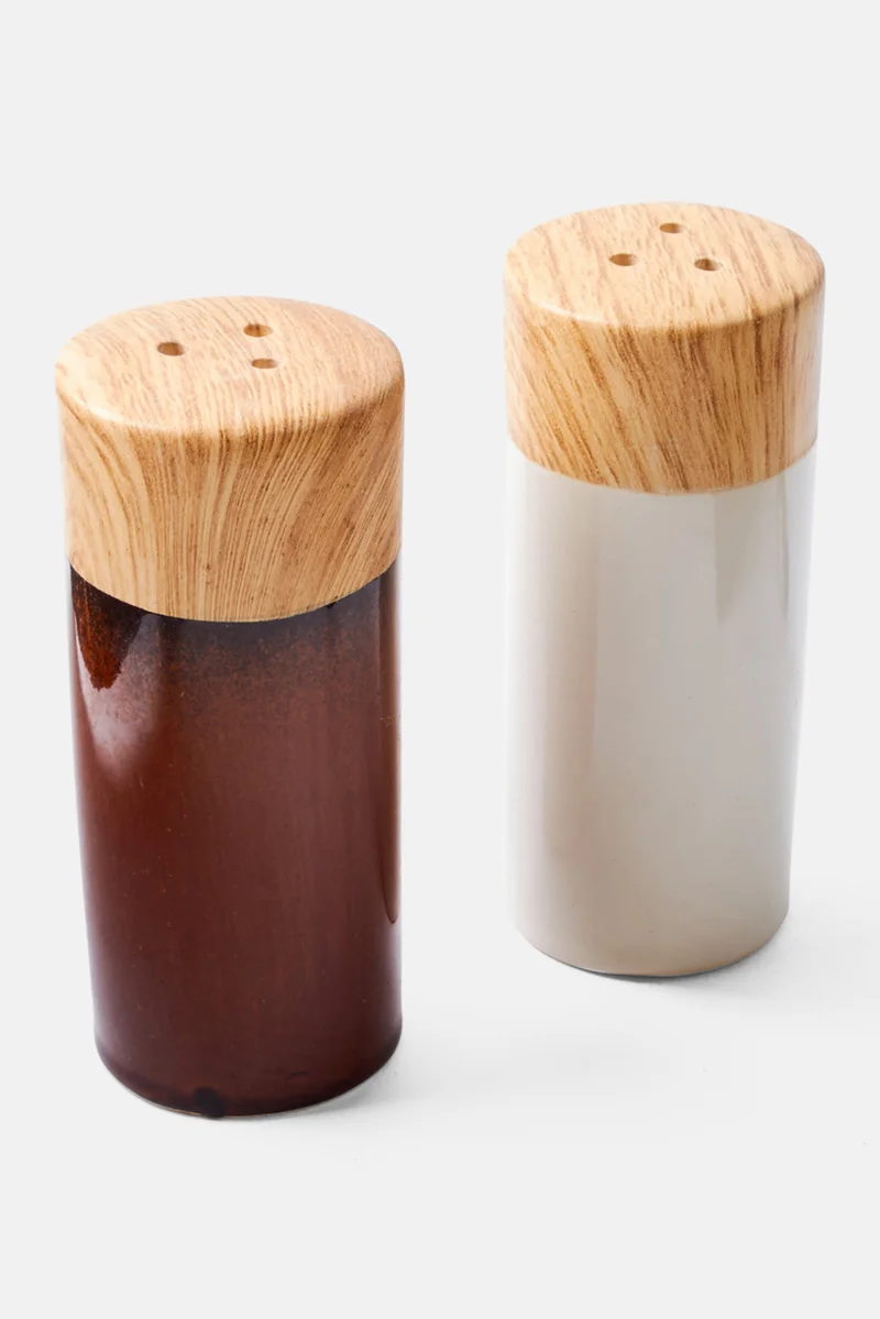 Muy Mucho Salt And Pepper Shaker Pack, Brown