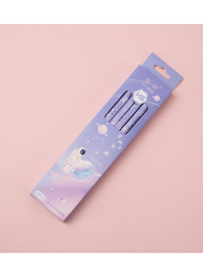 Generic HB Hexagonal Pencil, Student Anti Slip 12 Pieces/Box - Image 1