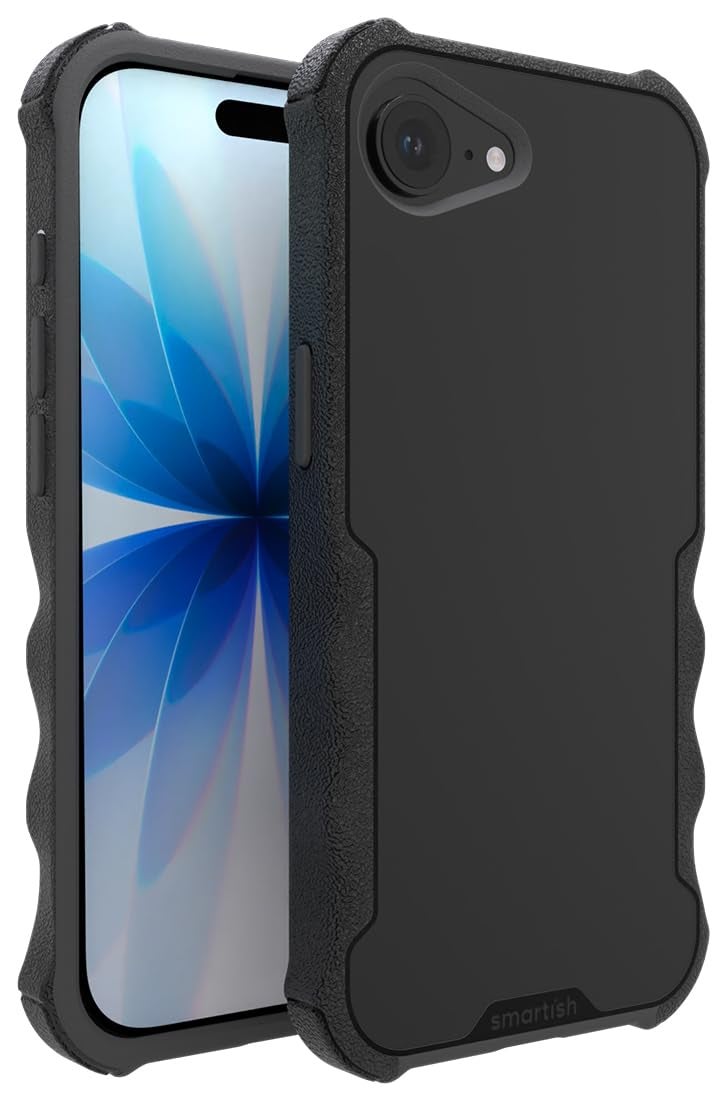 SmartishÂ® iPhone 17e/16e MagSafe Case - Gripzilla Protective Magnetic Case for Men [Rugged + Tough] Military Grade Heavy Duty Grip Armor - Drop Tested for iPhone 17e/16e - Black Tie Affair - Image 1