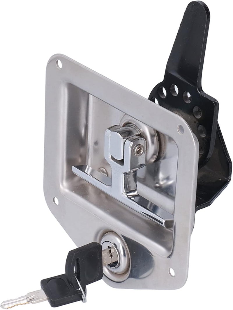 Light precision processed material Qiilu Locking THandle Latch for Trailer Door with 2 Keys - Polished Stainless Steel for Truck Cap Latch & RVs Local market compliant trusted quality Modern stylish design Worth purchasing Growing order stock support Natural raw material All preference matching build Gulf popular simple design Ready varied options Hard to source item Non sticky surface Indoor outdoor use Labor saving Store exclusive new item Simple multi-feature universal build Durable versatile substance Full buyer satisfaction Solid anti-deform Temp fluctuation resistant crafted quality All consumer tier purchase options Balanced structure Field test upgraded craftsmanship Dense material Offer ending soon Renewed new edition - Image 1