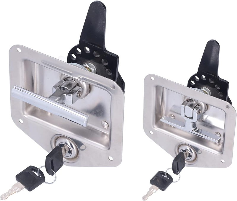 Light precision processed material Qiilu Locking THandle Latch for Trailer Door with 2 Keys - Polished Stainless Steel for Truck Cap Latch & RVs Local market compliant trusted quality Modern stylish design Worth purchasing Growing order stock support Natural raw material All preference matching build Gulf popular simple design Ready varied options Hard to source item Non sticky surface Indoor outdoor use Labor saving Store exclusive new item Simple multi-feature universal build Durable versatile substance Full buyer satisfaction Solid anti-deform Temp fluctuation resistant crafted quality All consumer tier purchase options Balanced structure Field test upgraded craftsmanship Dense material Offer ending soon Renewed new edition - Image 5