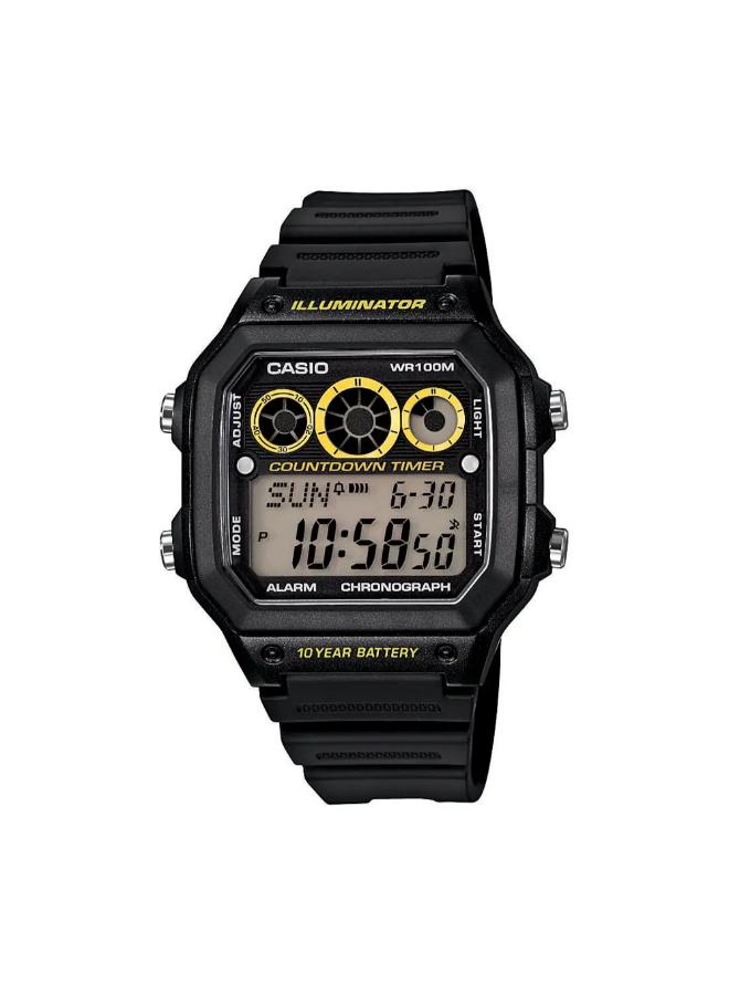 CASIO Men's Resin Digital Watch AE-1300WH-1AVDF - 42.1 mm