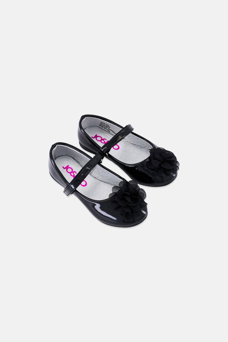 Josmo Toddlers Girl Velcro Closure Shoes, Black - Image 3