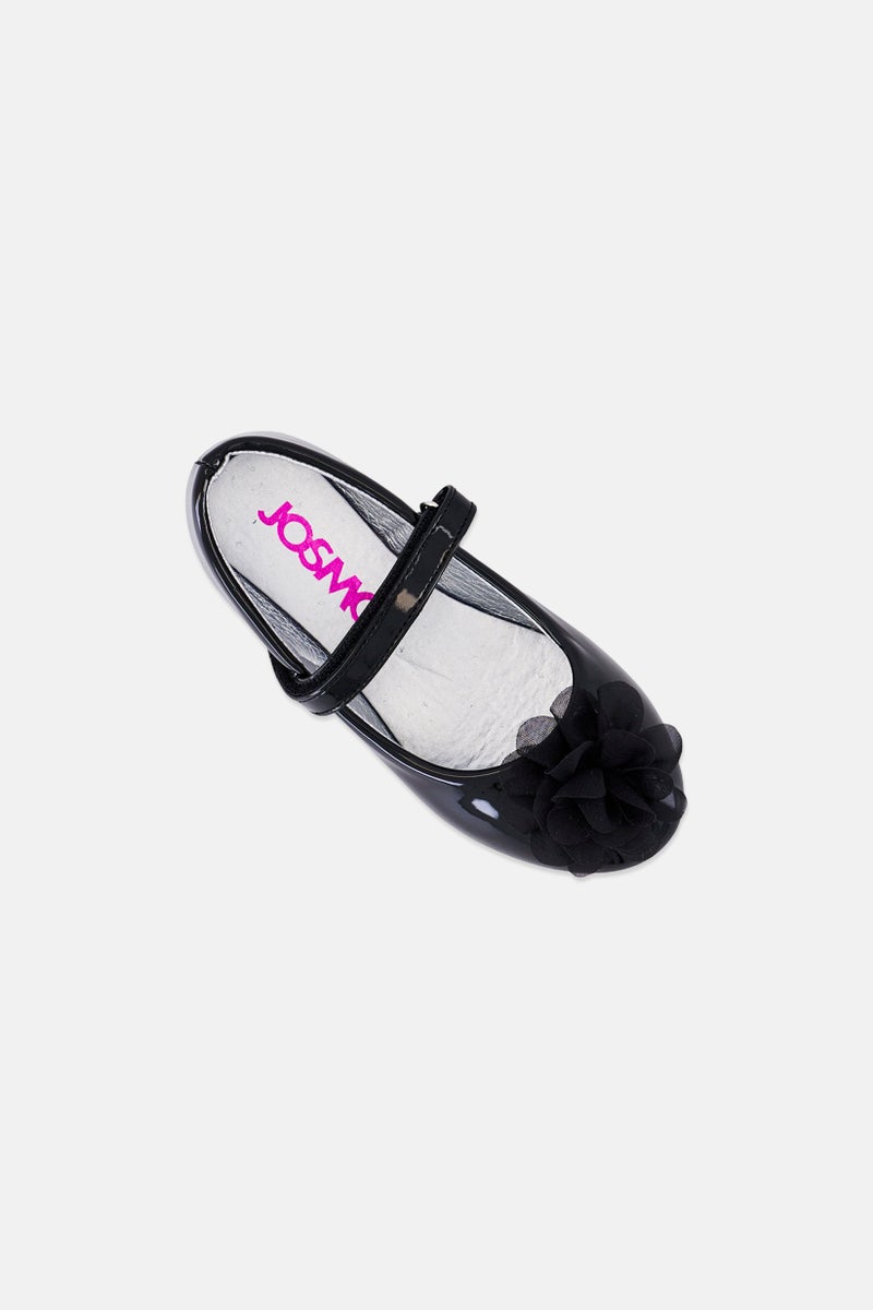 Josmo Toddlers Girl Velcro Closure Shoes, Black - Image 4
