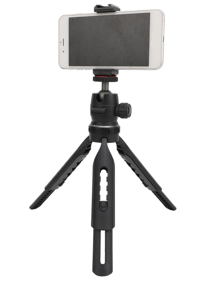 LIXES Mini Phone Tripod and Mini Camera Tripod Aluminum Alloy with Multi Mode Switching 360° Ball Head Cold Shoe 1/4 Port for Live Streaming & Photography  - Image 1