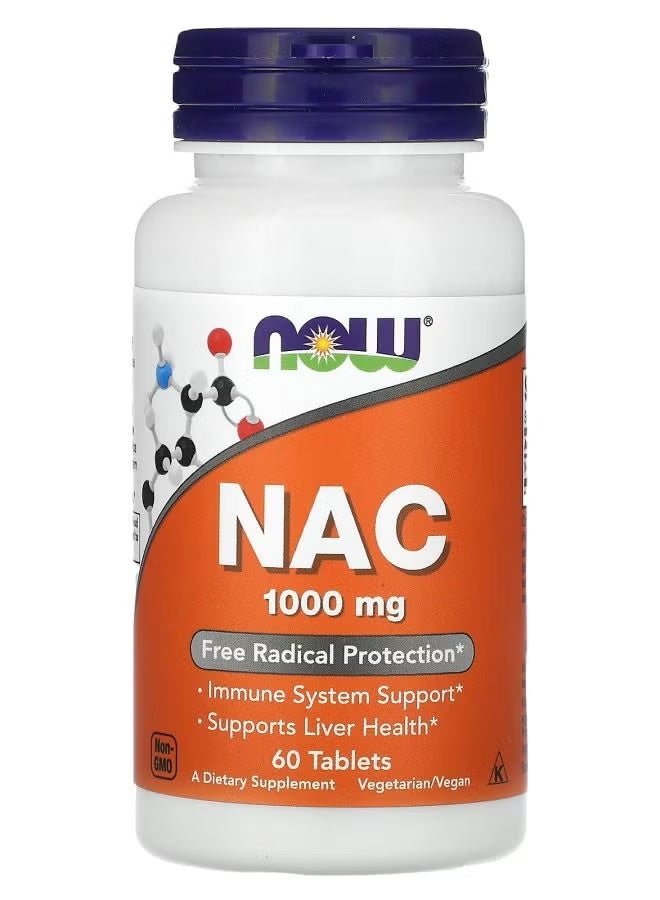 NOW NAC 1000 mg -60 Tablets