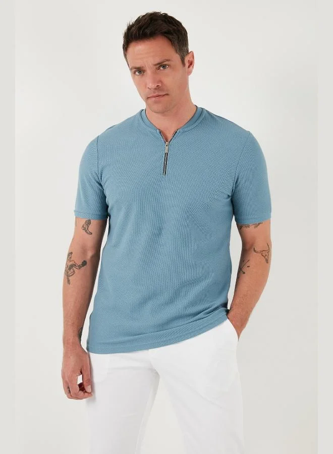 Buratti  Buratti Cotton Regular Fit Half-Zip College Collar 3-Pack T-Shirt Men's T-SHIRT 5902653S3 for Men | Best Price UAE