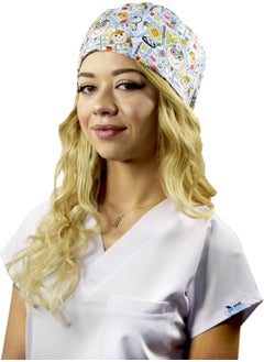 Nur Medikal Giyim Nur Medical Clothing Master Lycra Doctor patterned Hospital Medical Surgical Cap  - Image 1