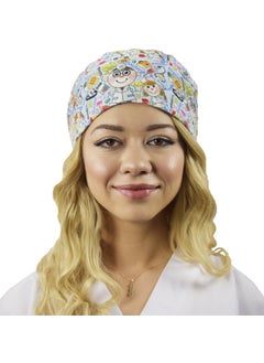 Nur Medikal Giyim Nur Medical Clothing Master Lycra Doctor patterned Hospital Medical Surgical Cap  - Image 3