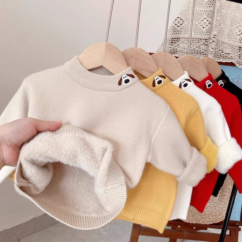 Kids Fleece Lined Sweater - Image 1