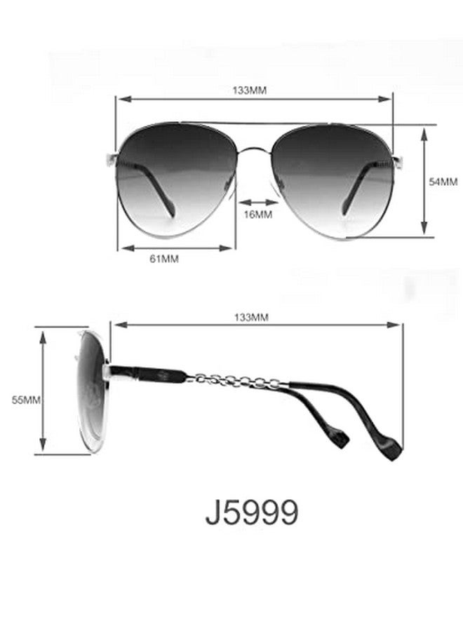 Jessica Simpson Women'S J5999 Classy Metal Aviator Pilot Sunglasses With Uv400 Protection Glamorous Sunglasses For Women 59Mm - Image 5