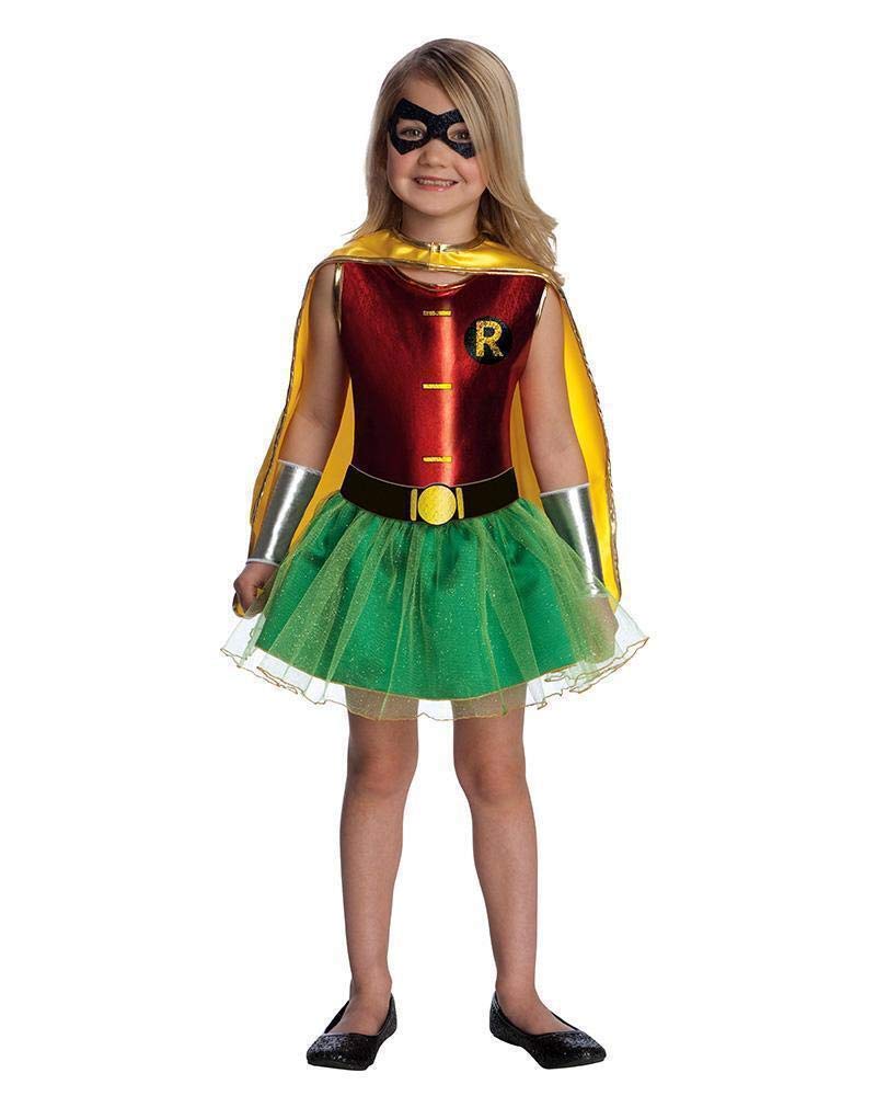 Rubies Child's Justice League Robin Tutu Dress, Medium for themed parties and Halloween - Image 1