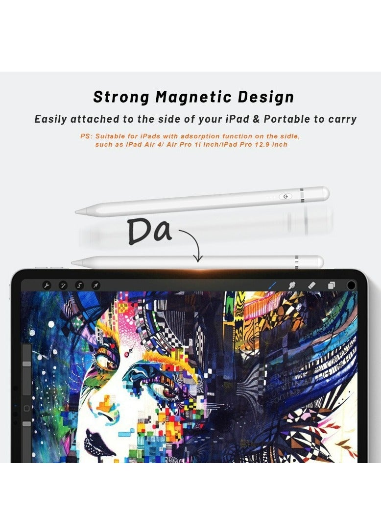 for iPad 2018-2025, iPad Pencil (2X Faster Charge), Tilt Sensitivity Apple Stylus Pen, Apple Pencil for iPad G6/7/8/9/10/11, iPad Pro 11 & 12.9 inch, iPad Air G5/4/M2/M3, iPad Mini G6/5  - Image 5
