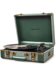 Crosley Crosley CR6019E-PNE4 Executive Vintage Bluetooth in/Out 3-Speed Portable USB Turntable, Pine  - Image 1