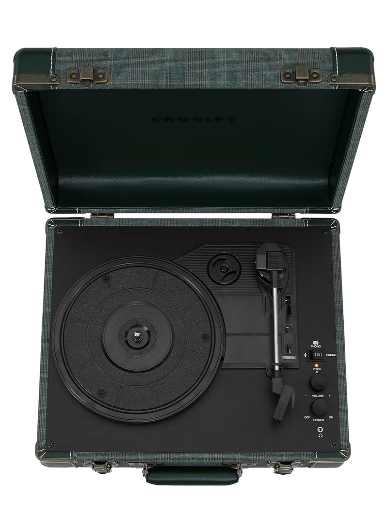 Crosley Crosley CR6019E-PNE4 Executive Vintage Bluetooth in/Out 3-Speed Portable USB Turntable, Pine  - Image 2