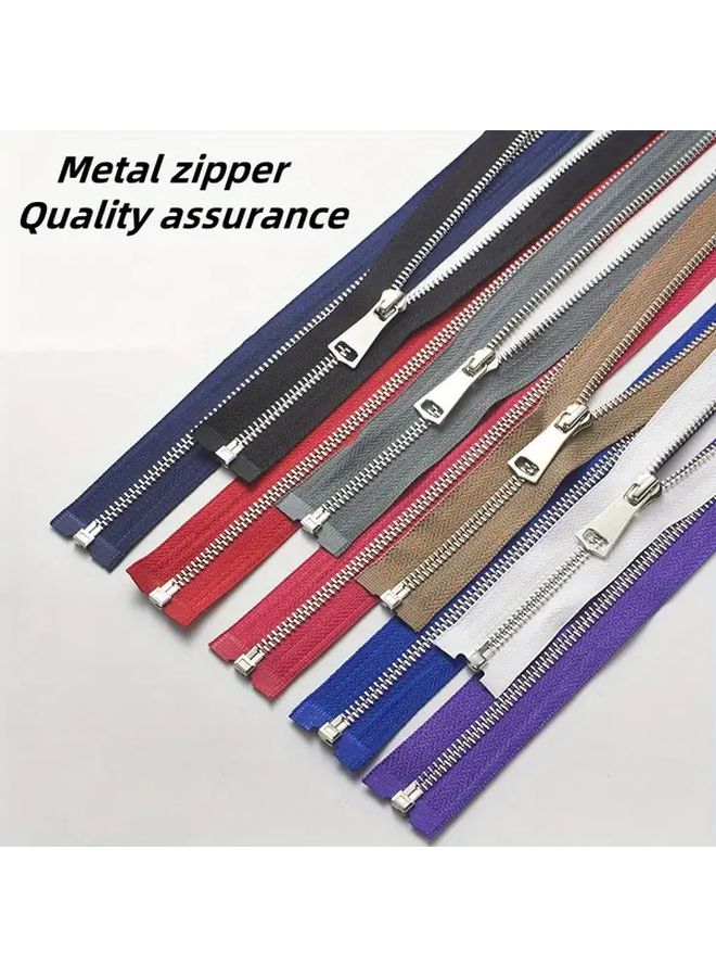 Metal Zipper Pull For Jackets One Piece White 70cm - Image 5