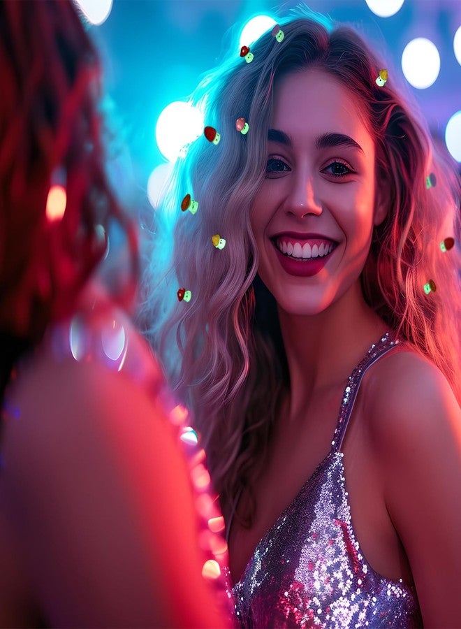Norme 30 Pcs Rave Trinket Mini Mushroom Glow Hair Clips for Christmas Party Favors EDM Music Rave Festival Decoration Holiday Party Supplies - Image 4