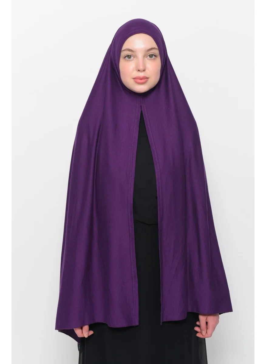 التوبة Ready Practical Interlocking Luxury Organic Plain Combed Cotton Shawl Aligned - Plum