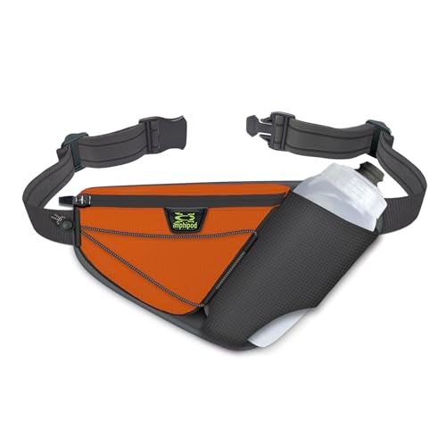 Amphipod ProfileLite 20 Bottle Pack Runners Waist Hydration Belt 5K10K Endurance Ultra Running Men Women CharcoalSunrise 20 oz - Image 1