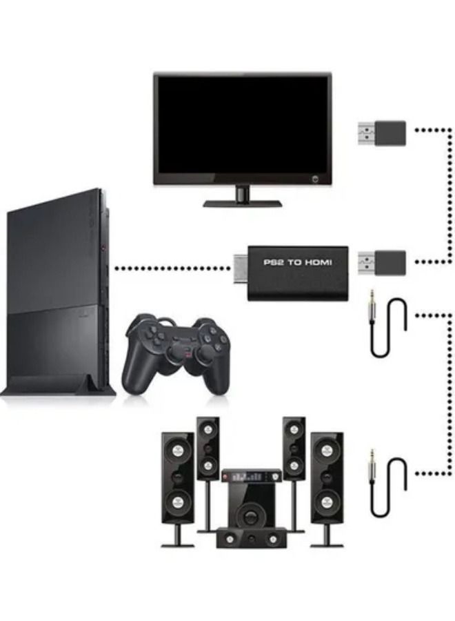 For PS2 to HDMI with 3.5mm Audio Video Converter Connector AV Adapter for HDTV - wired  - Image 4