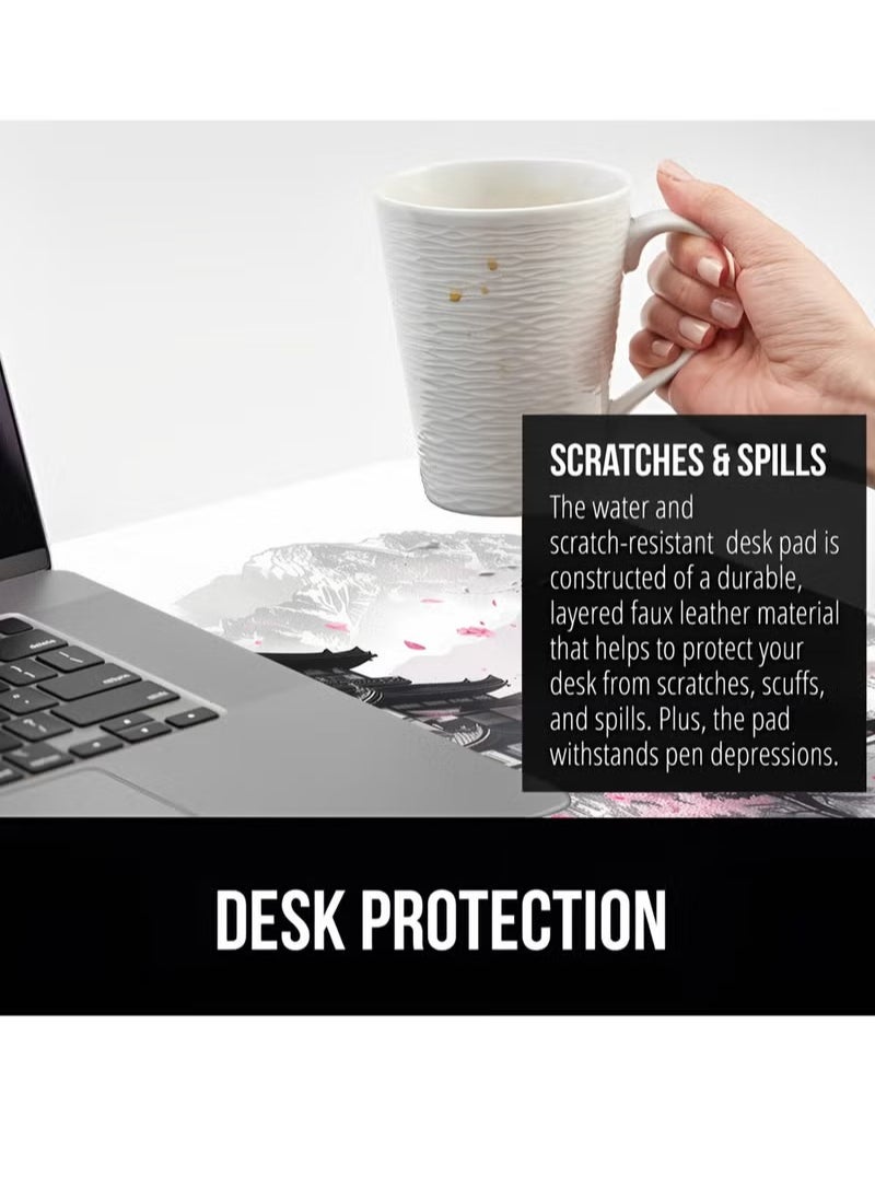 Large Mouse Pad Extended Gaming Non-Slip Rubber Base Office Desk Keyboard Mouse Pads (800 * 300 * 3mm) Multicolour