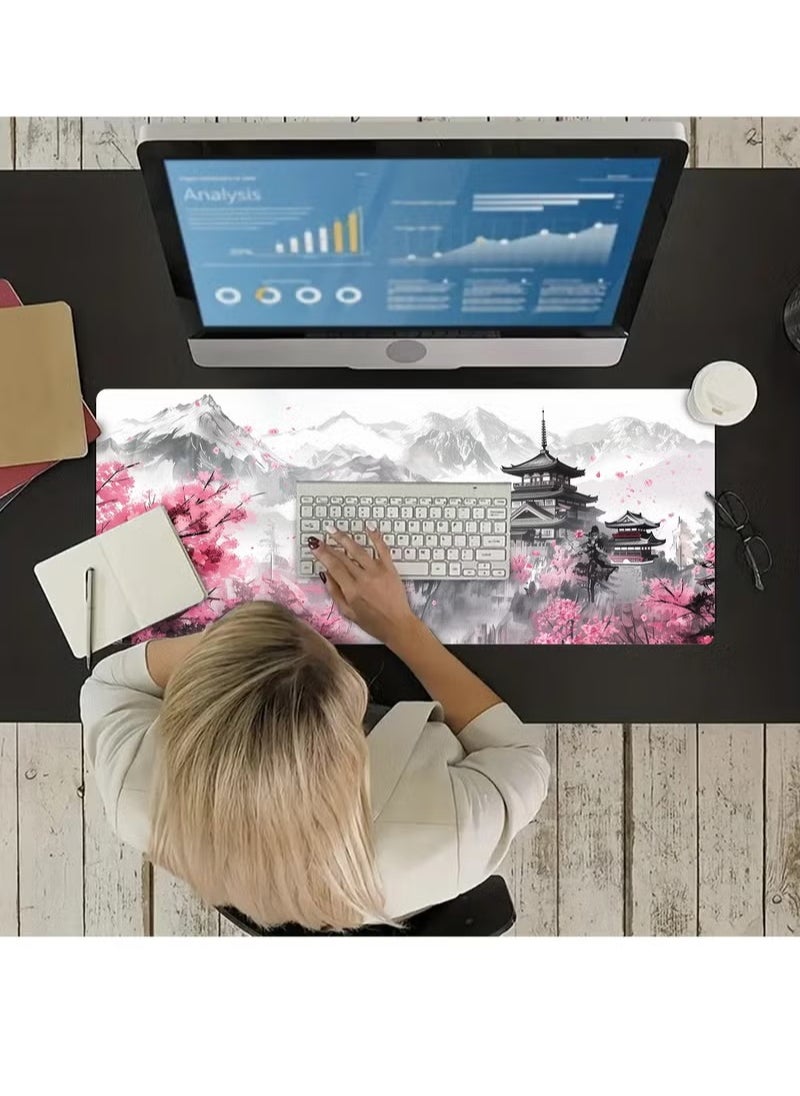 DTBG Large Mouse Pad Extended Gaming Non-Slip Rubber Base Office Desk Keyboard Mouse Pads (800 * 300 * 3mm) Multicolour  - Image 5