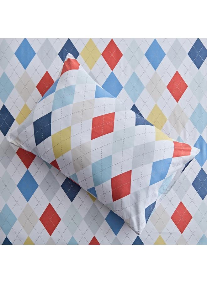 Home Box Nora 2-Piece Single Plaid Microfibre Flat Sheet Set - 160x240 cm  - Image 5