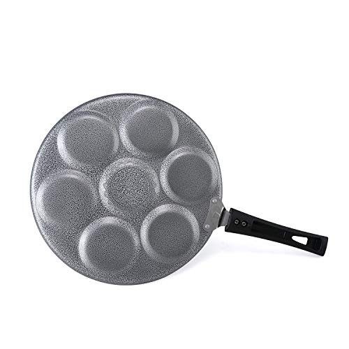 Anjali PTFE Coated Aluminium and Bakelite Mini Uttapam tawa, (7 Cavity, Black) - Image 4