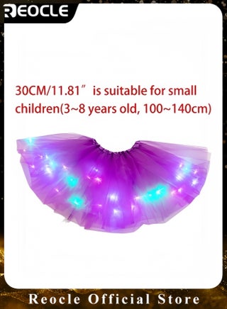 Girls Tutu Light Skirt with LED Lights Princess Layered Star Sequin Dress for Perfoming Dance Made of High-quality Mesh Suitable for Little Girls Aged 2-8 Years Old - pzsku/Z0CFED2943094EA9C3D2AZ/45/1744264171/93698b4f-1e5a-402f-82b1-684848c71f90