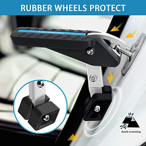 TOOENJOY 5 Angles Universal Car Door Step Door Latch Hook, Foldable Stand Pedal Step Up Easy Access Car Roof, Alloy Steel & Rubber Hold up to 400LBS - Image 3