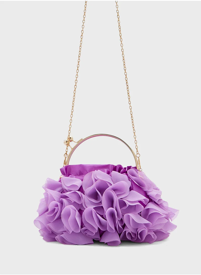 جينجر بوتيك Ruffled Clutch Bag