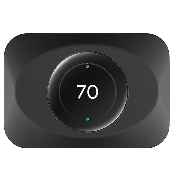 Nest Thermostat Wall Plate Cover Replacement Compatible with Google Nest Learning Thermostat 4th Gen Practical Nest Learning Thermostat 4 Trim Kit Snap fit Design Black 1 Pack