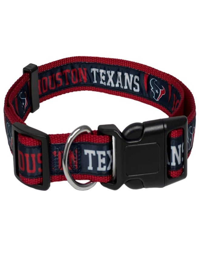 Pets First NFL Houston Texans Dog & Cat Collar - Large, Shiny & Colorful Licensed by The NFL - Image 2