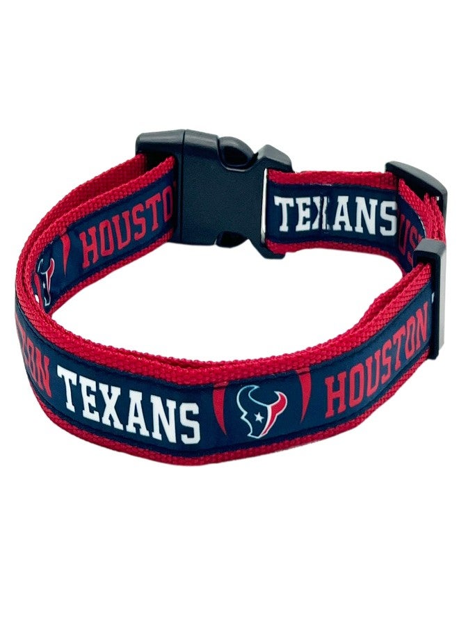 Pets First NFL Houston Texans Dog & Cat Collar - Large, Shiny & Colorful Licensed by The NFL - Image 1