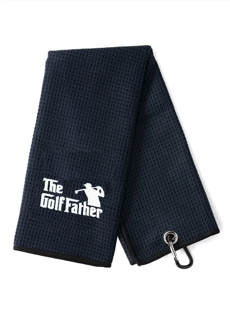 Share the Love Best Dad By A Long Shot - Embroidered Golf Towel(Black)