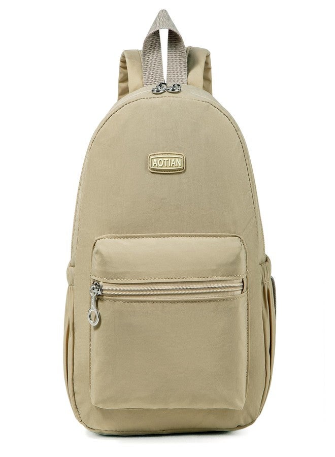 AOTIAN Women's Mini Backpacks Lightweight Backpack Small Shoulder Bag Daypack for Casual 7 Litres, khaki, Mini, Daypack Backpacks - Image 1